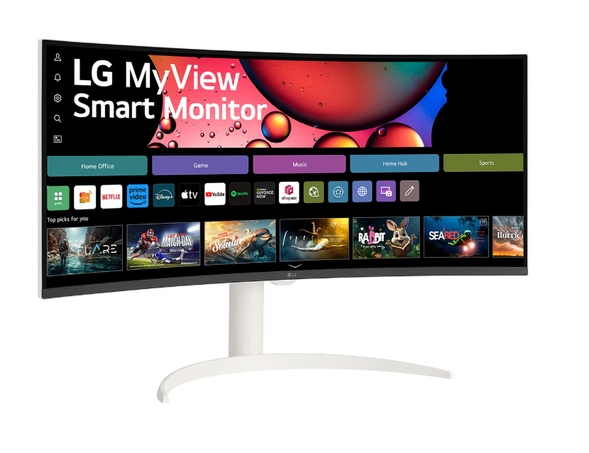 מסך מחשב קעור LG MyView Smart 34SR65QC-W