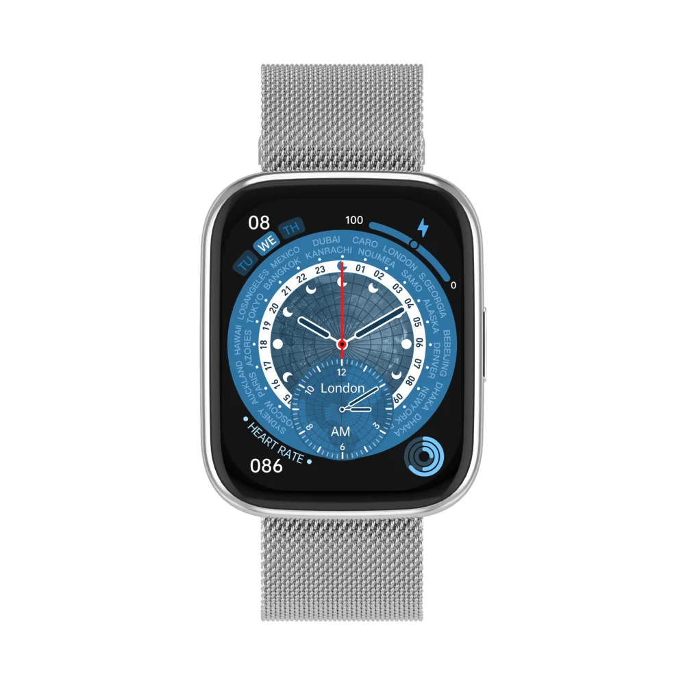  שעון חכם FITPRO S4 - בצבע כסף, השותף המושלם לסגנון חיים פעיל, בריא ומלא בסטייל! 