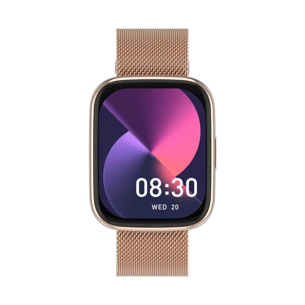  שעון חכם FITPRO S4 - בצבע זהב -rose-gold, השותף המושלם לסגנון חיים פעיל, בריא ומלא בסטייל! 