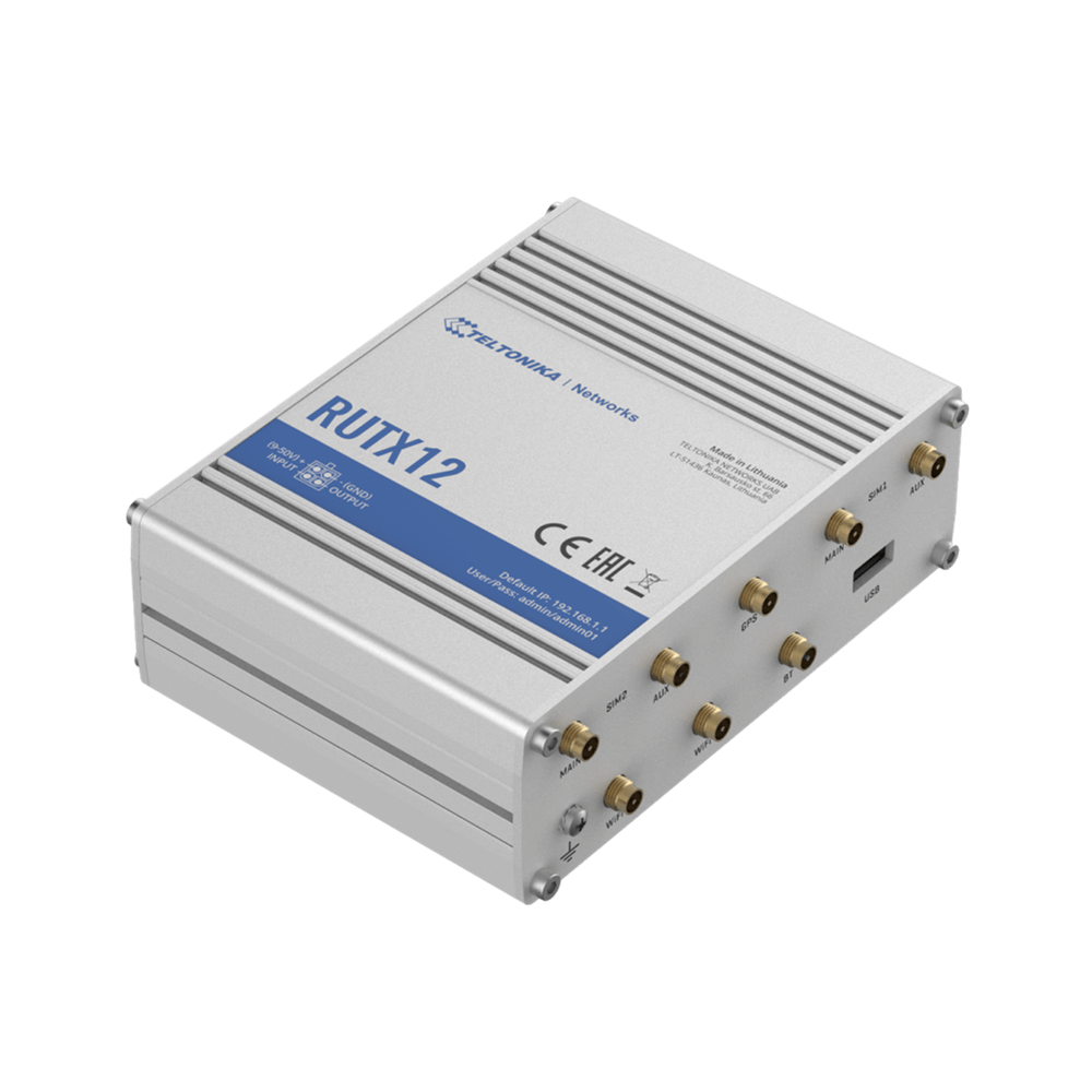  נתב סלולרי תעשייתי Teltonika RUTX12 4G 