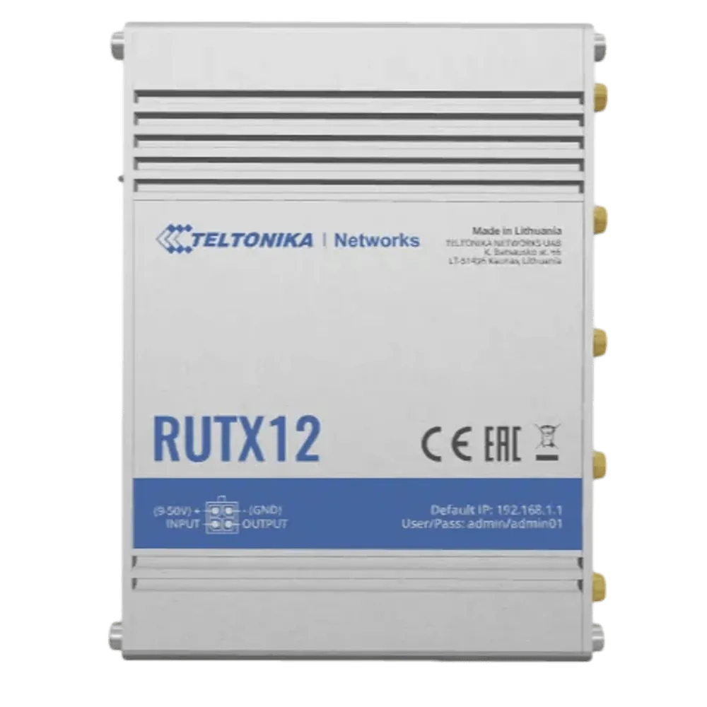  נתב סלולרי תעשייתי Teltonika RUTX12 4G 