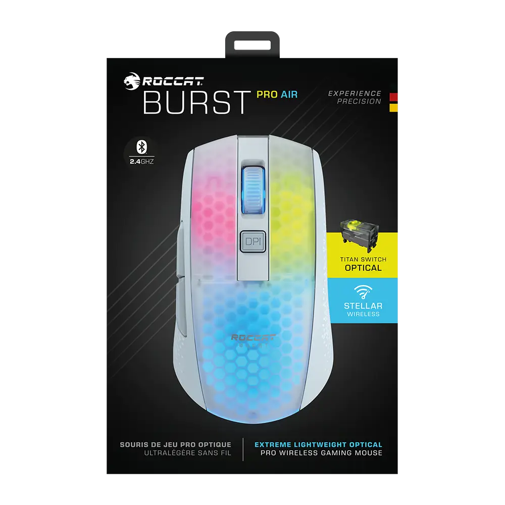  עכבר גיימינג ROCCAT BURST PRO AIR – לבן 