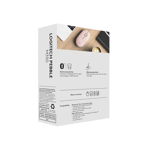  עכבר אלחוטי Logitech M350 ורוד 