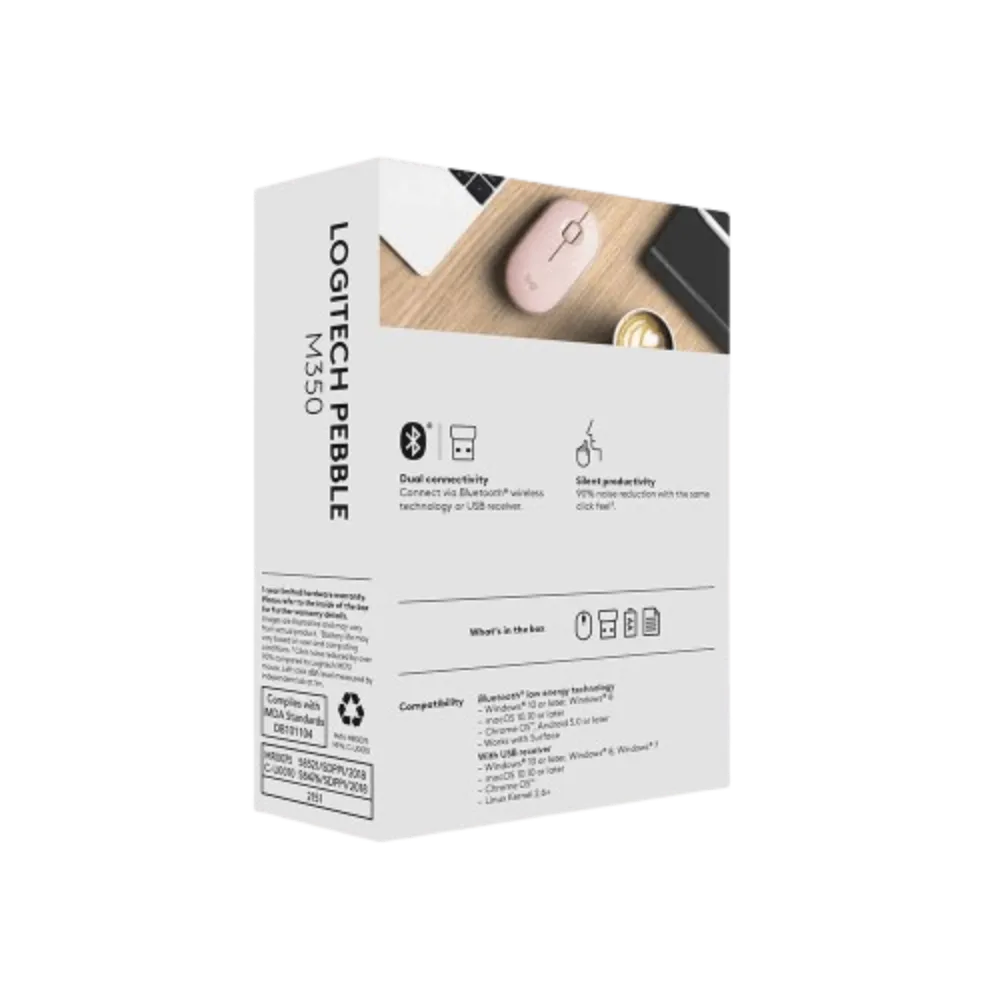  עכבר אלחוטי Logitech M350 ורוד 