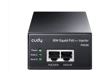  60W Gigabit PoE+/PoE Injector POE300 CUDY 