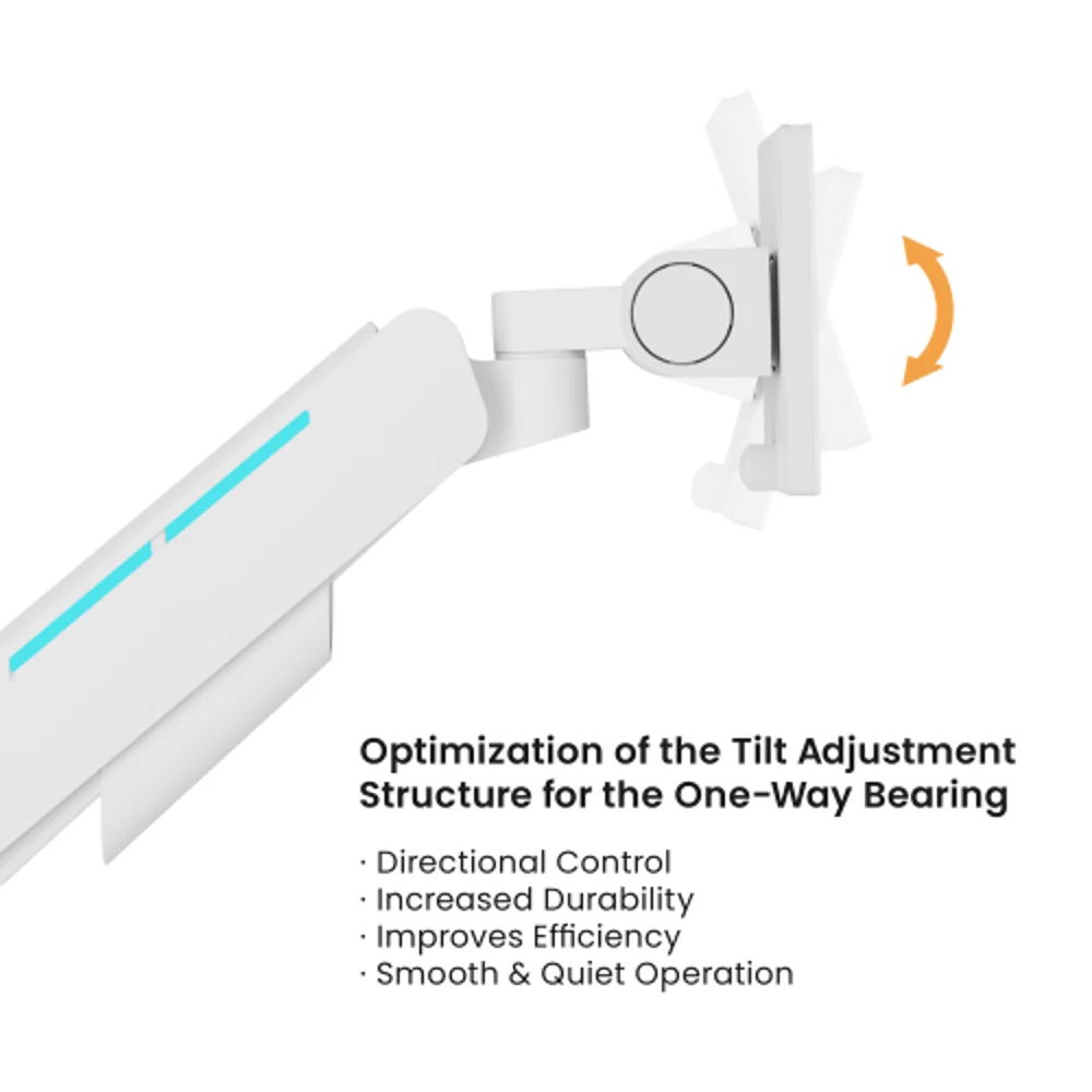  זרוע שולחנית גיימינג 17'-49' עם תאורת RGB דגם LDT85-C012L מבית LUMI 