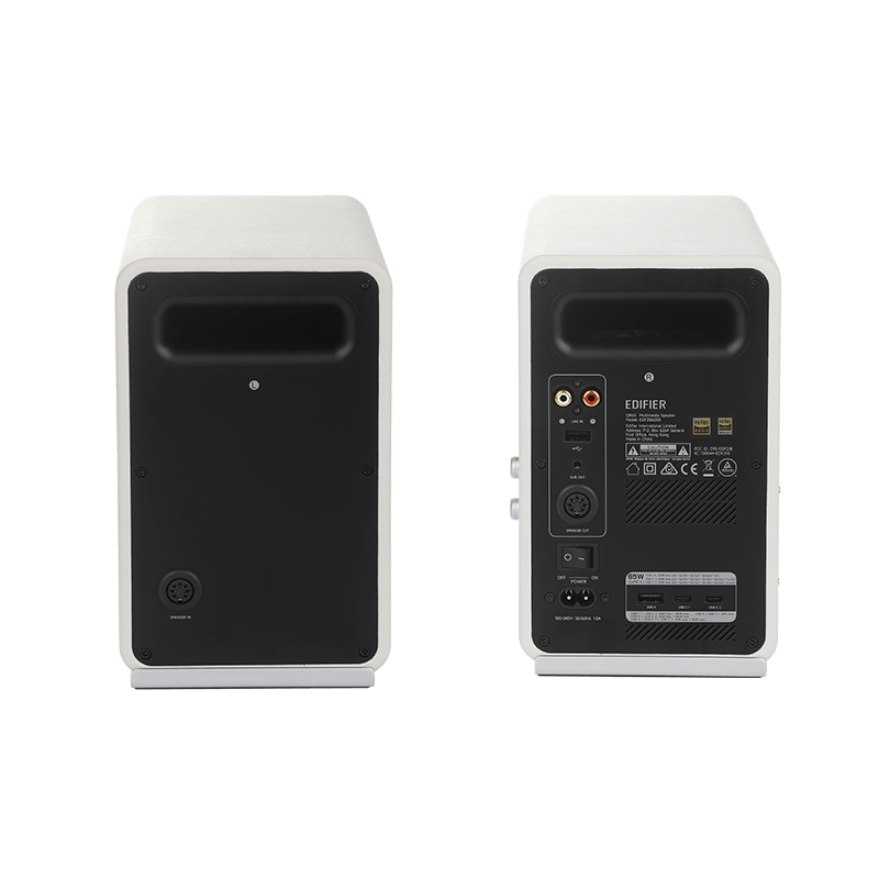 רמקול Edifier QR65 Active Monitor Spkr with 65W GaN Chrgr(white) 