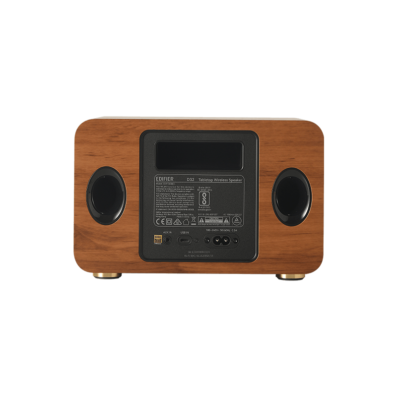 רמקול Edifier D32 - Tabletop Wireless Speaker (brown) 