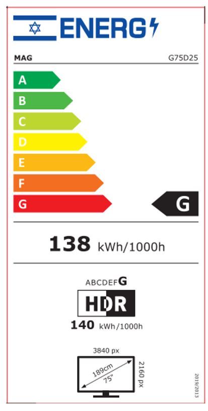  MAG 75" LED SMART TV Powered by GOOGLE TV G75D25 