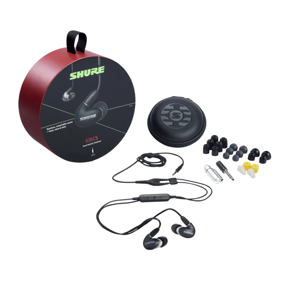  אוזניות IN-EAR מקצועיות דגם AONIC 5 מבית Shure 