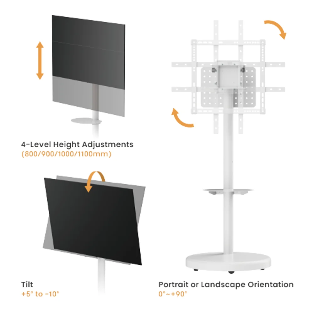  מעמד מעוצב למסכים עד 86' דגם FS38-46TW מבית LUMI 