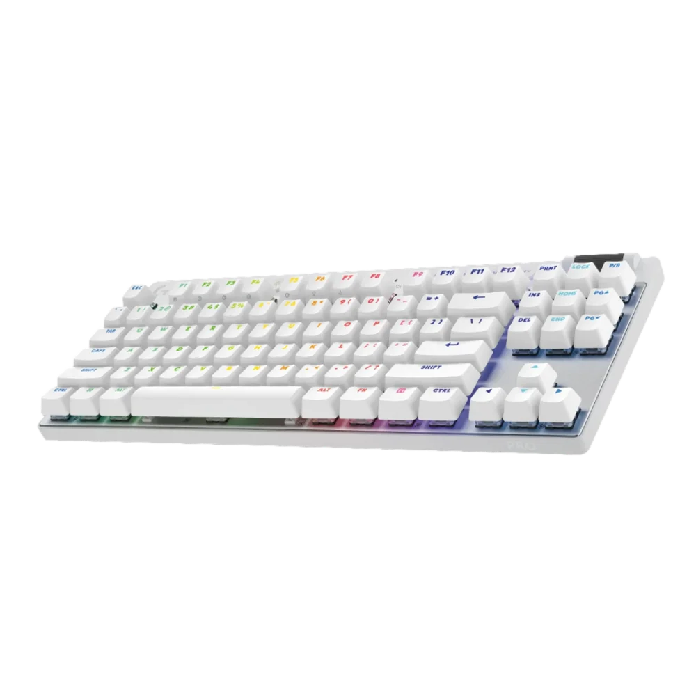  מקלדת גיימינג חוטית PRO X TKL RAPID בצבע לבן מבית LOGITECH 