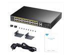  GS1026PS2 מתג PoE 24-GbE עם 2 Uplink GbE ו-2 Uplink SFP CUDY 