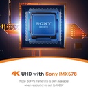  מצלמת רכב 4K-HDR חכמה דו-כיוונית 70mai Dash Cam A810-2 