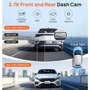  מצלמת רכב חכמה דו-כיוונית 70mai Dash Cam A510-1 