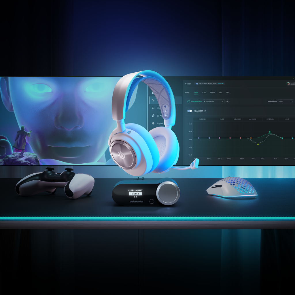  אוזניות גיימינג אלחוטיות SteelSeries Arctis Nova Pro PlayStation עם מיקרופון 