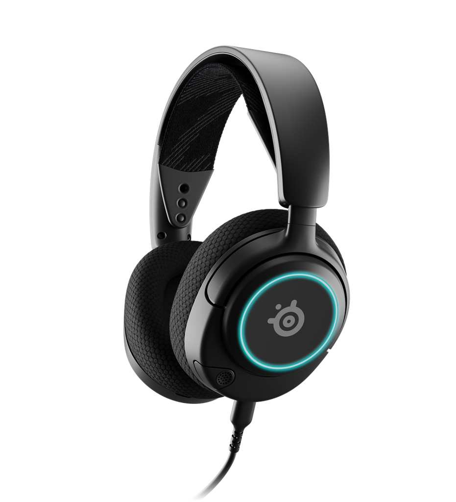  אוזניות גיימינג חוטיות Steelseries Arctis Nova 3 עם תאורת RGB ומיקרופון Arctis-Nova-3 
