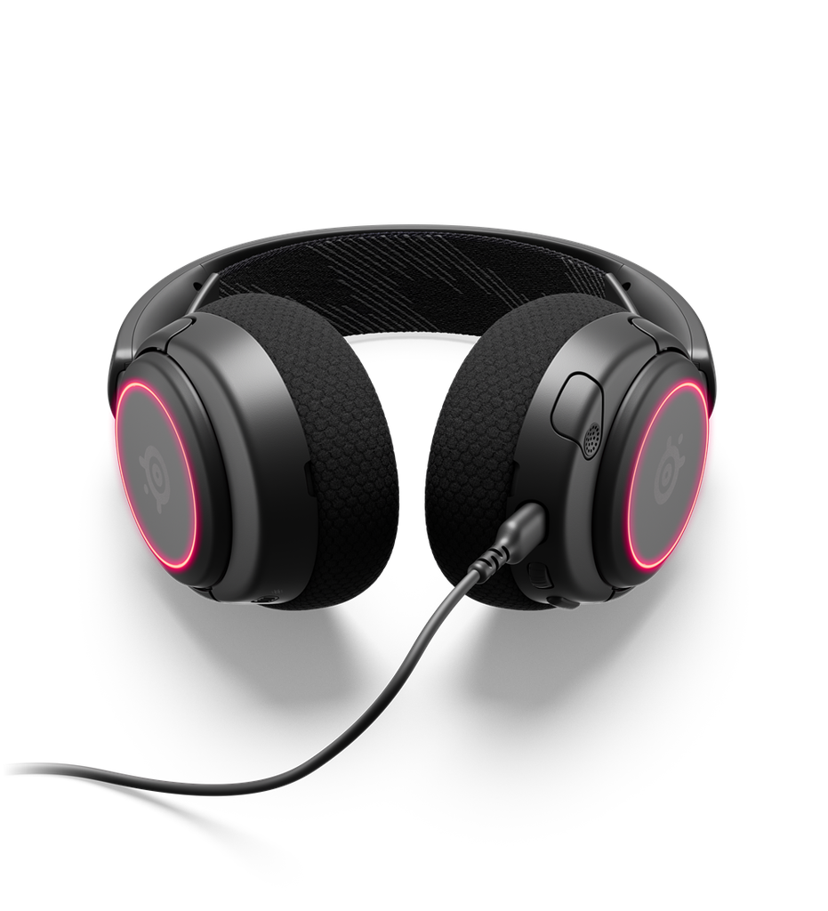  אוזניות גיימינג חוטיות Steelseries Arctis Nova 3 עם תאורת RGB ומיקרופון Arctis-Nova-3 