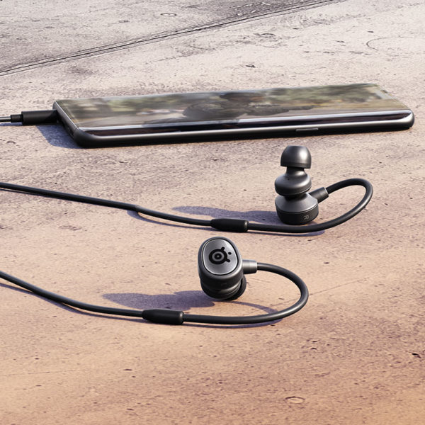  אוזניות גיימינג IN Ear מעוצבות עם מיקרופון SteelSeries Tusq 
