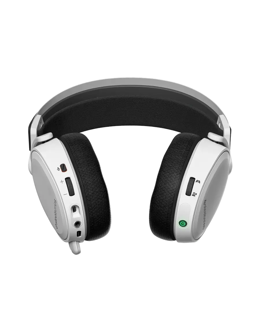  אוזניות גיימינג אלחוטיות עם מיקרופון Steelseries Arctis 7+ DTS 7.1 צבע לבן Arctis7+ White 