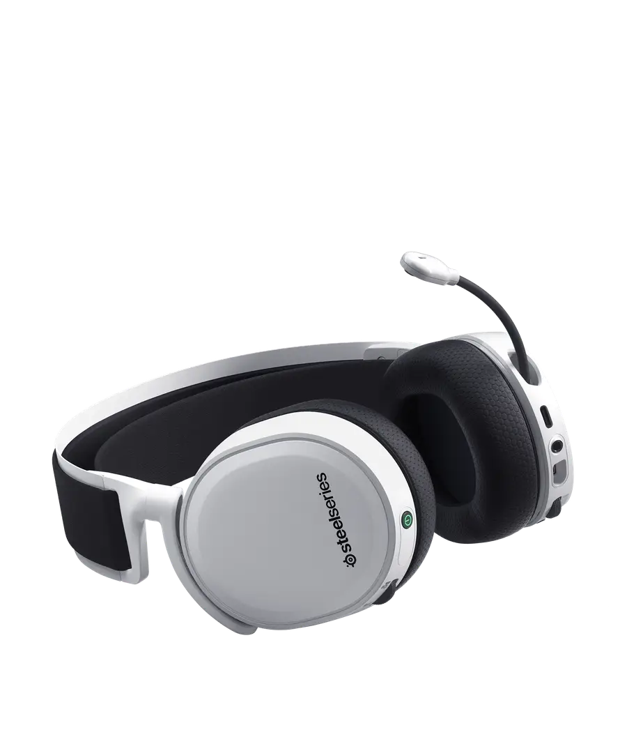  אוזניות גיימינג אלחוטיות עם מיקרופון Steelseries Arctis 7+ DTS 7.1 צבע לבן Arctis7+ White 