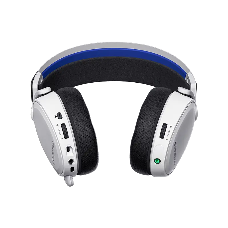  אוזניות גיימינג אלחוטיות עם מיקרופון SteelSeries Arctis 7P+ DTS 7.1 מתאים ל-PlayStation צבע לבן Arctis7P+ White 
