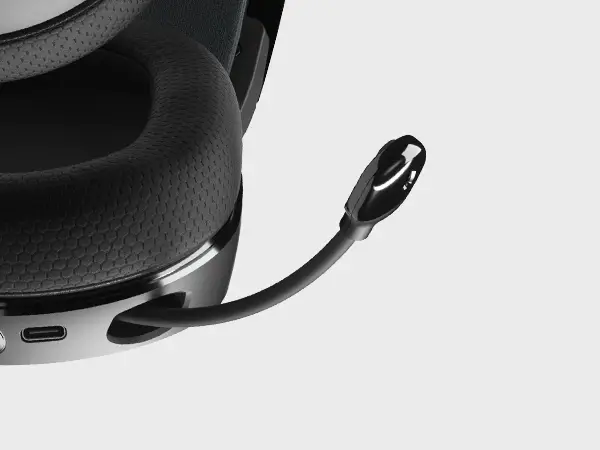  אוזניות גיימינג אלחוטיות צבע שחור Steelseries Arctis 7+ 