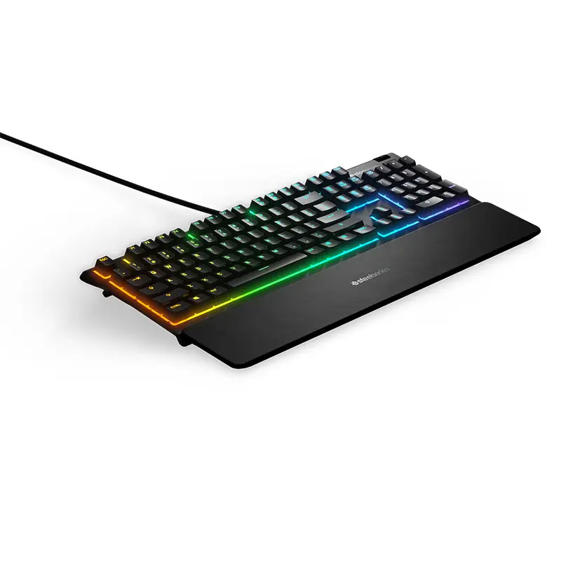  מקלדת גיימינג חוטית Steelseries Apex 3 US עם תאורת RGB עמידה במים 