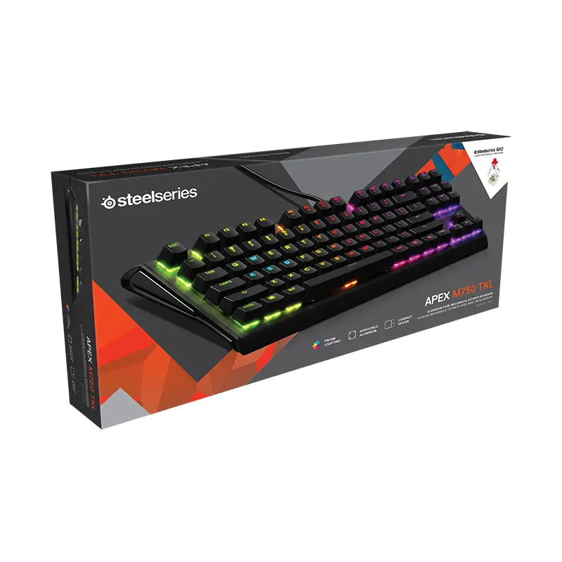  מקלדת גיימינג קומפקטית ל- Esports Apex M750 TKL 