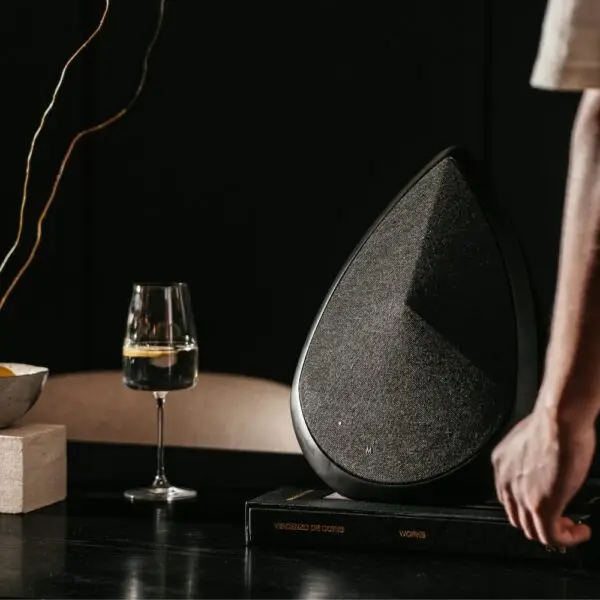  רמקול עוצמתי מעוצב אלחוטי Pantheone Obsidian Obsidian WiFi Home Speaker 