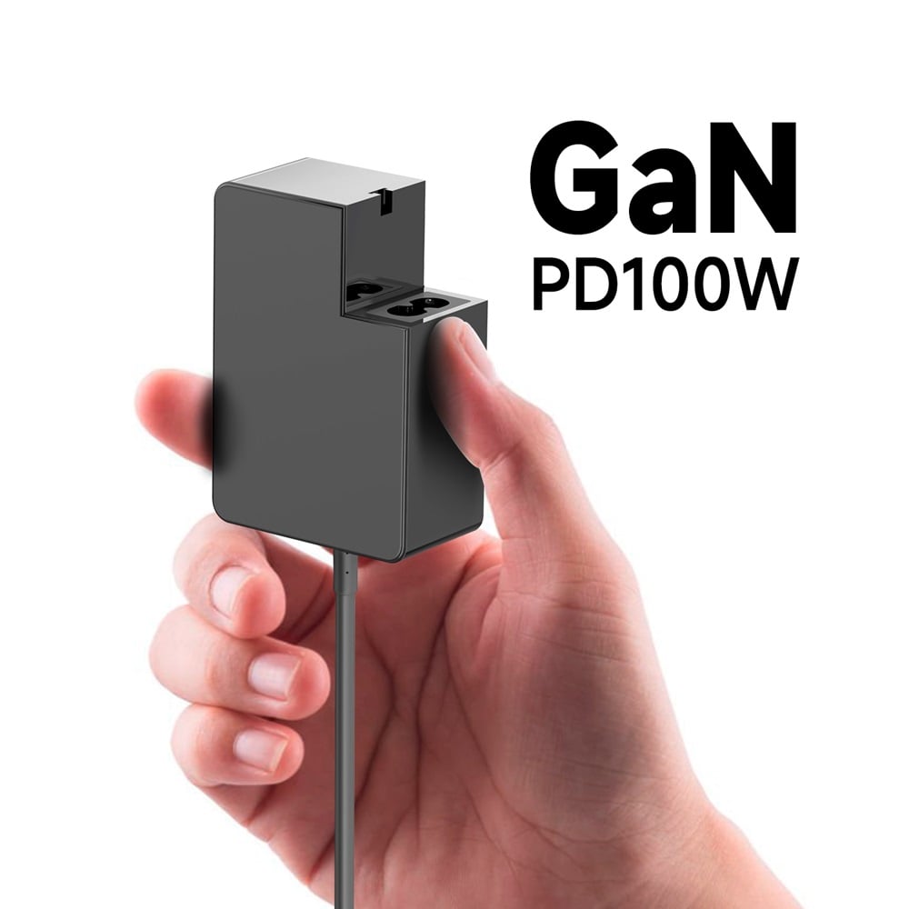  מטען אוניברסלי GAN 100W טעינה חכמה ומהירה PC-UCPLUS GAN 100W 