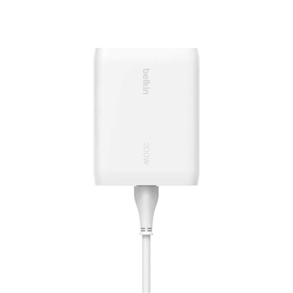  מטען קיר 4 יציאות GaN מבית Belkin – טעינה עוצמתית 200W ל-USB-C BoostCharge 200W 4-Port USB-C 
