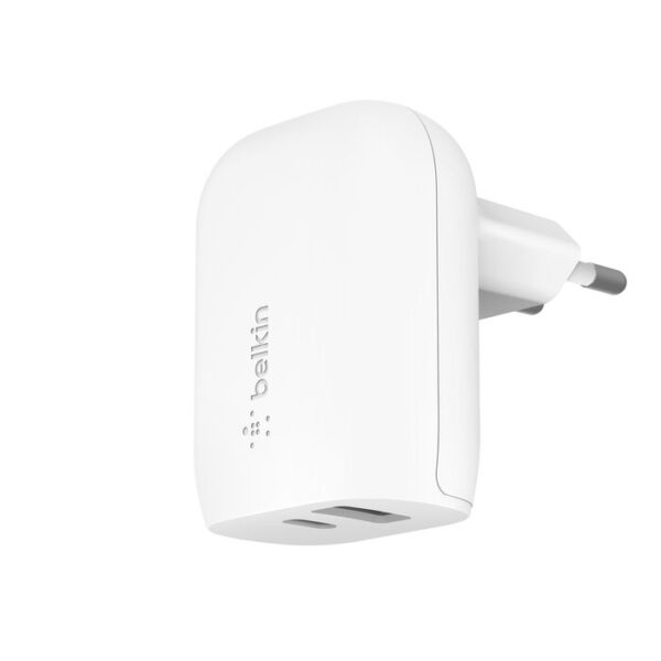  מטען קיר כפול Belkin Boost Charge Wall Charger 32W צבע לבן Belkin Wall Charger 