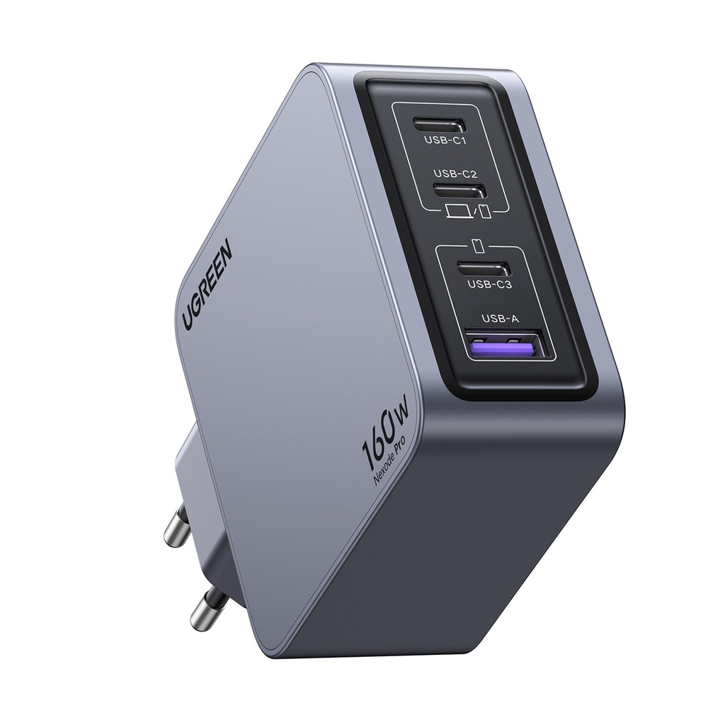  מטען קיר UGREEN NEXODE PRO 160W GAN + כבל CTC UGREEN X763 25877 