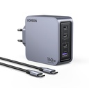  מטען קיר UGREEN NEXODE PRO 160W GAN + כבל CTC UGREEN X763 25877 