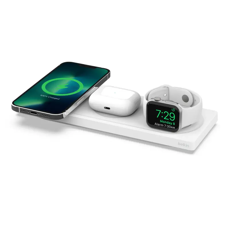  משטח טעינה אלחוטי 3 ב-1 עם MagSafe 15W Belkin WIZ016 
