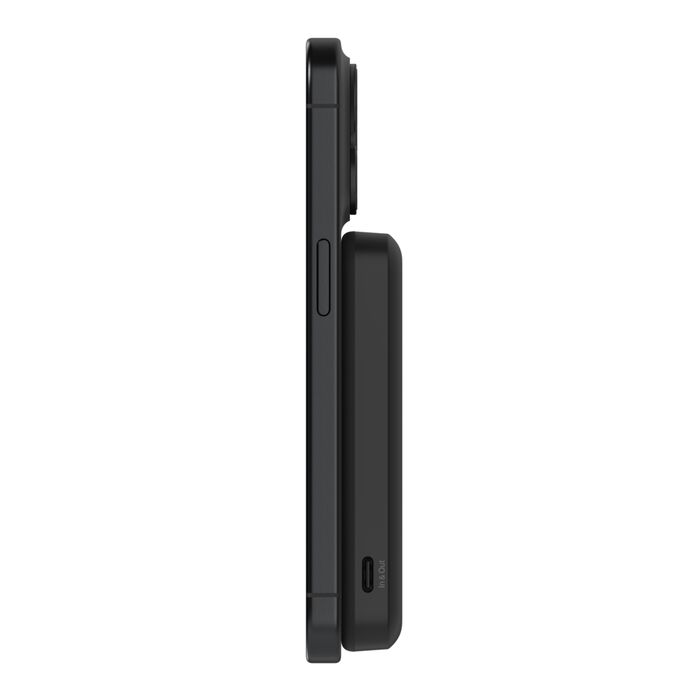  סוללת גיבוי מגנטית 5,000mAh עם טעינה אלחוטית מהירה Qi2 – Belkin BoostCharge Pro BPD0004 