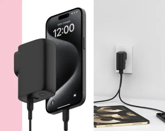  מטען קיר משולב מטען נייד Belkin BoostCharge BPZ003 25W+5K BPZ003-BT1MBKB6 