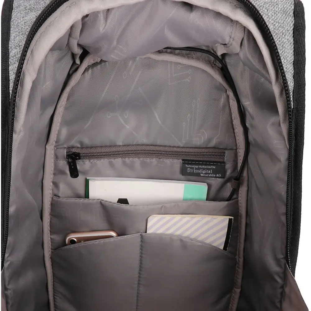  תיק גב מעוצב SWISSDIGITAL OTTICO SD-750 SD750 LIGHT-GREY 