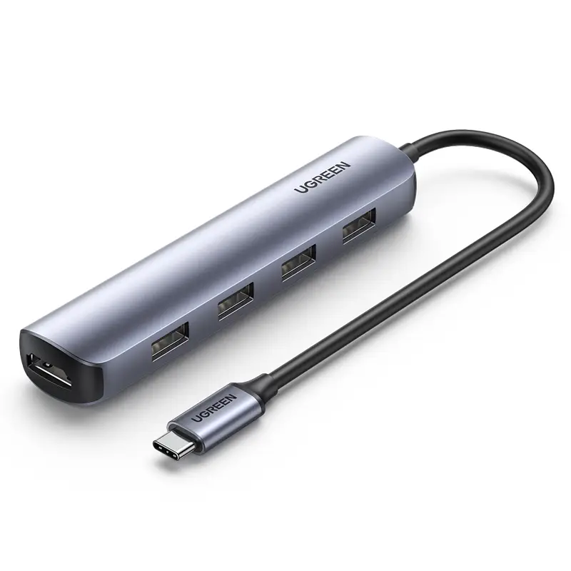  מתאם HDMI עם 4 כניסות USB-A בחיבור Type C CM417-20197 