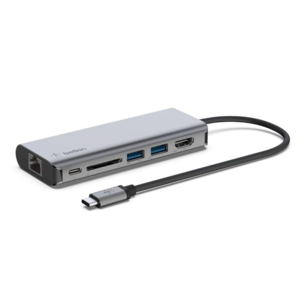  מתאם Belkin USB-C 6-in-1 AVC008bt-SGY 
