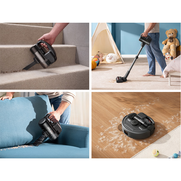  שואב אבק רובוטי משולב בשואב ידני eufy Robot Vacuum 3-in-1 E20 