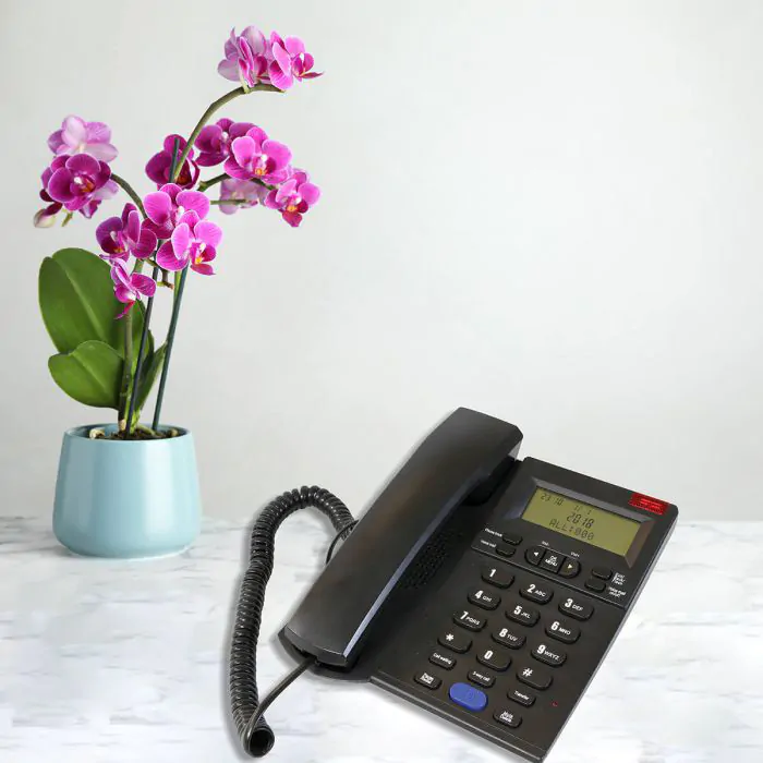  טלפון משרדי שחור HDT-2600B 