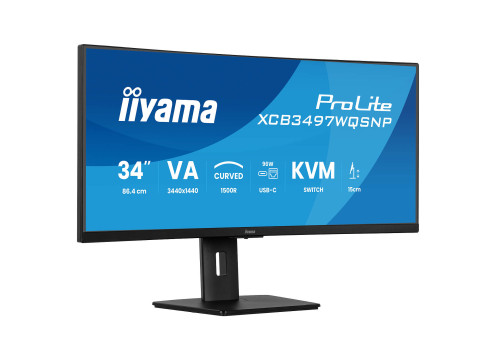  מסך מחשב קעור IIYAMA 34" PROLITE VA UWQHD 120HZ 0.4MS 1500R 