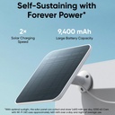  מצלמת אבטחת חוץ 4K סלולרית (4G) eufy 4G LTE Security Cam S330 