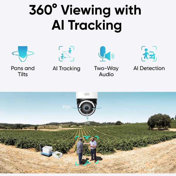  מצלמת אבטחת חוץ 4K סלולרית (4G) eufy 4G LTE Security Cam S330 