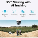  מצלמת אבטחת חוץ 4K סלולרית (4G) eufy 4G LTE Security Cam S330 