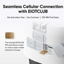  מצלמת אבטחת חוץ 4K סלולרית (4G) eufy 4G LTE Security Cam S330 