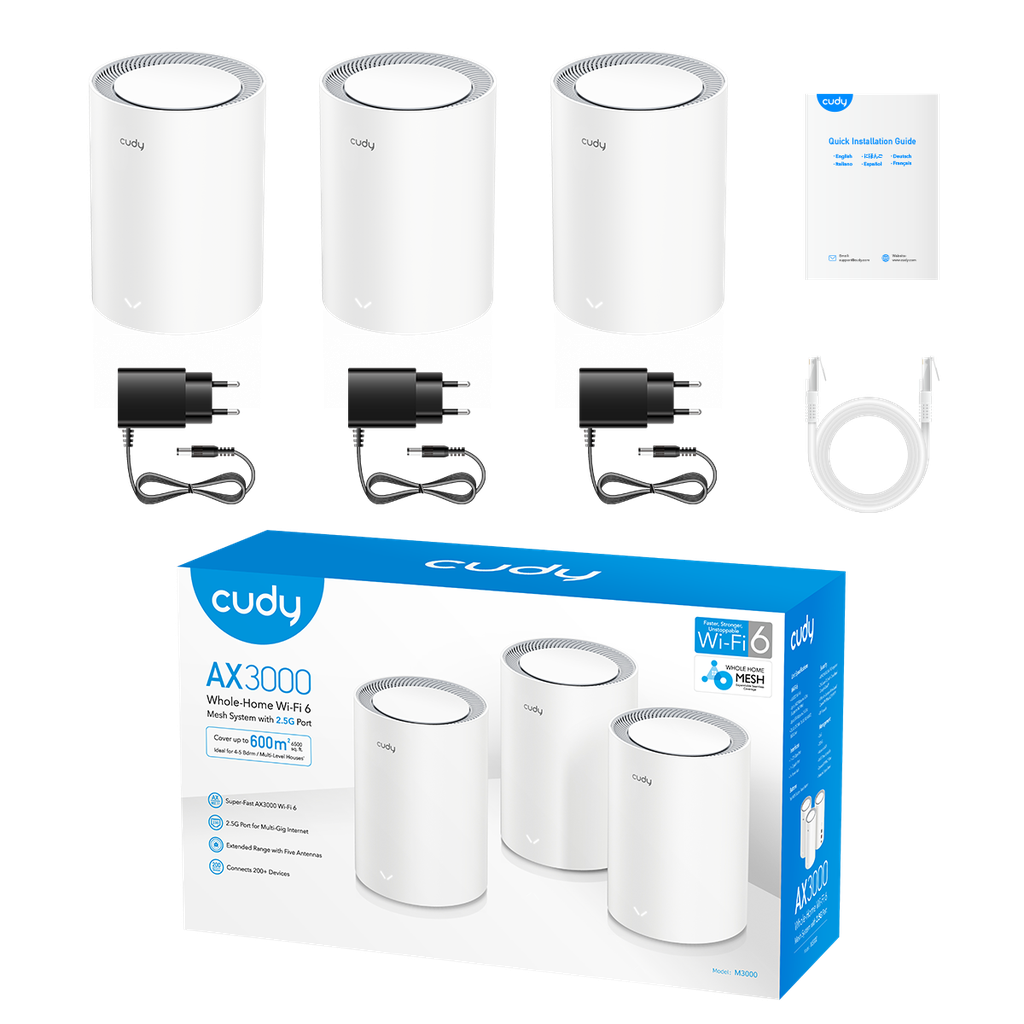  CUDY M3000 3-Pack M3000(3-Pack) -IL-V2.0 