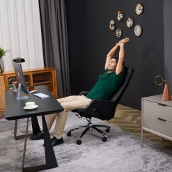  בוס נוחות Q7 כיסא משרד עיסוי (שחור) 